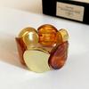 Elegant Acrylic Round Elastic Bracelet 2026 - European & American Style, Exaggerated Luxe Commute Jewelry, High-End Feel.