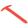 10Pcs Tent Stakes Plastic 5.7in T Shape Spiral Ground Stake Anchors Pegs for Tarps Canopy Camping Hiking