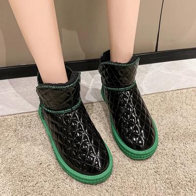 Fashion Thick Heel Plush Snow Boots Women 2024 New Fashion Boots Women Platform Keep Warm Cotton Shoes for Women Zapatos De Mujer
