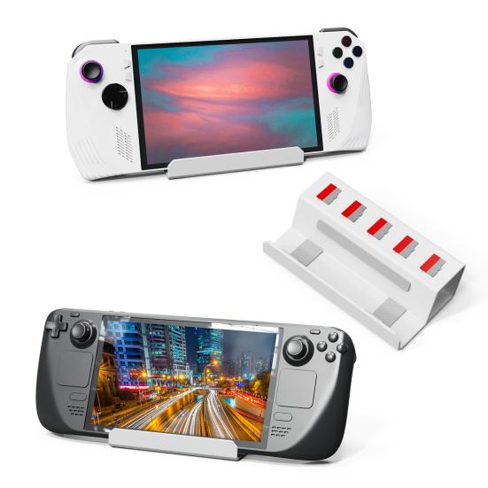 Game Console Bracket Anti-Slip 5 Card Aluminum Alloy Slots Handheld Game Console Desktop