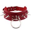 Black Spike Choker Goth  Punk Harajuku  Collar Belt Necklace Pu Leather Chocker  Cosplay Club Party  Festival Jewelry