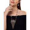 Fashion Latest Stylish Traditional Oxidised Silver Necklace Jewellery Set for Women