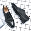 Luxury Brand Men's Leather Casual Shoes Simple Black High-end Banquet Dress Shoes Daily Men's Business Work Shoes Anti Slip