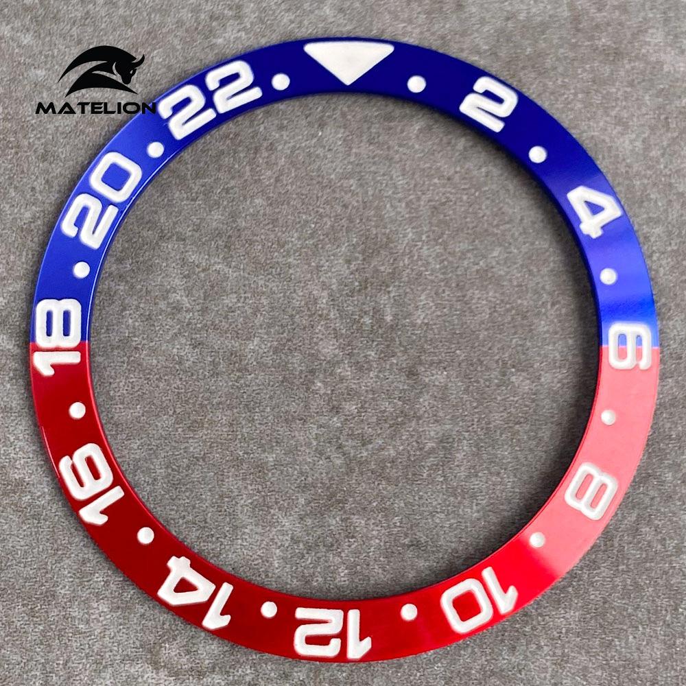 MATELION 38 мм керамический сплав часы безель вставка кольцо наклонная посадка 40 — фото 11