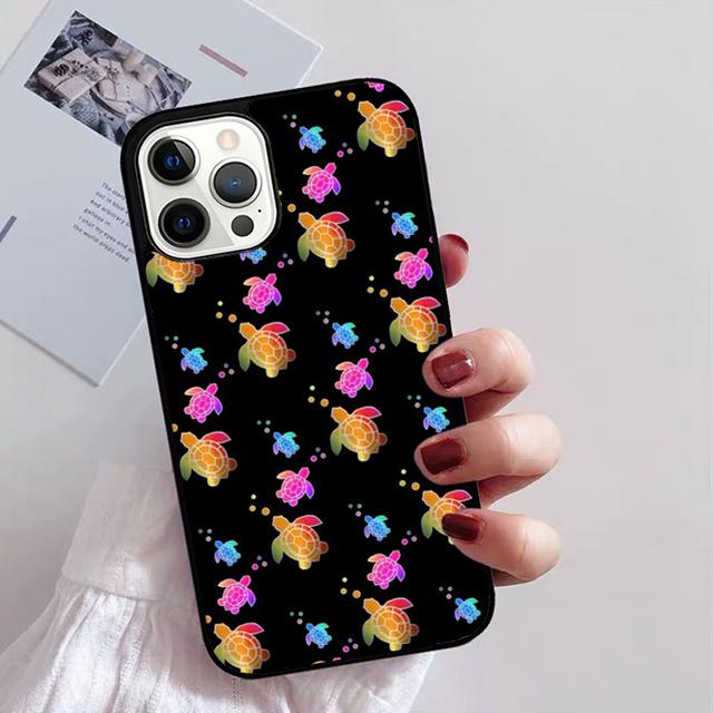 

Милый Чехол для Телефона с Рисунком Черепах Для iPhone 17 Air 14 13 12 16Pro Max 15 Plus Max Чехол-Оболочка coque iPhone 13pro max