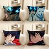 1pc Anime Blue Exorcist Pillow Case Fashion Square Pillowcase Bedroom Sofa Room Ins Decoration Leisure