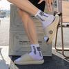 Fashion new men's home teenager one-word drag stepping on shit feeling indoor home casual cool slippers