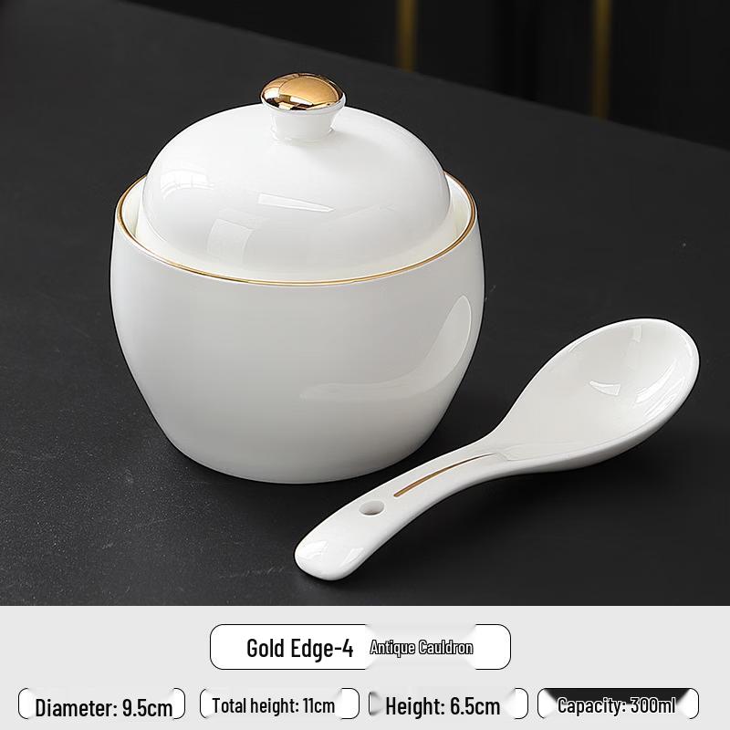 Zhishi Ceramic Double Boiler Stew Pot