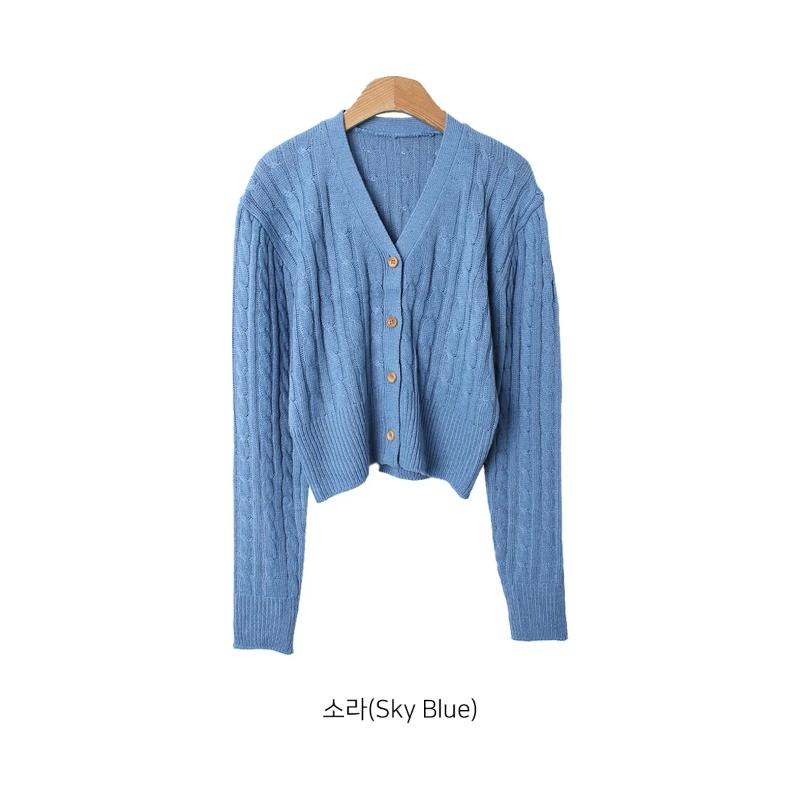 New ArriValS Open Run Women S Spring Cardigan fiSher Slim Fit V Neck Cable Knit