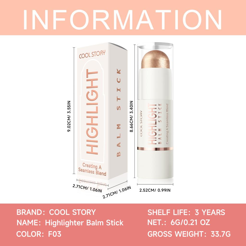 Monochrome Highlighter Face Body Brightening and Modification Bronze Powder Contour Highlighter Face Makeup