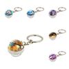 Charming Zinc Alloy Pikachu Crystal Glass Ball Keychain For Anime Fans And Collectors