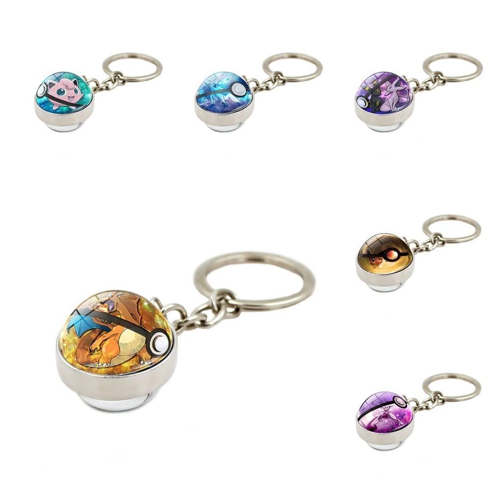 Charming Zinc Alloy Pikachu Crystal Glass Ball Keychain For Anime Fans And Collectors