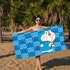 Funny D-Doraemon Cartoon Microfiber Printed Beach Towel Mountain Climbing Yoga Beach Swimming Running Absorbent Soft Towel