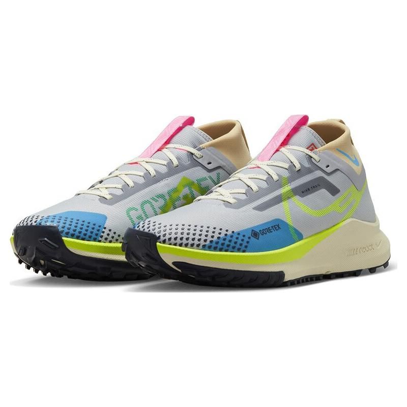Nike React Pegasus Trail 4 GORE-TEX Wolf Γκρι Volt Ανδρικά Αθλητικά Παπούτσια Stadium-Green DJ7926-002