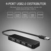 Ultra-thin USB 2.0 Multi-USB 4 Port Splitter Hub Adapter Dock Expander PC Laptop Computer Accessories