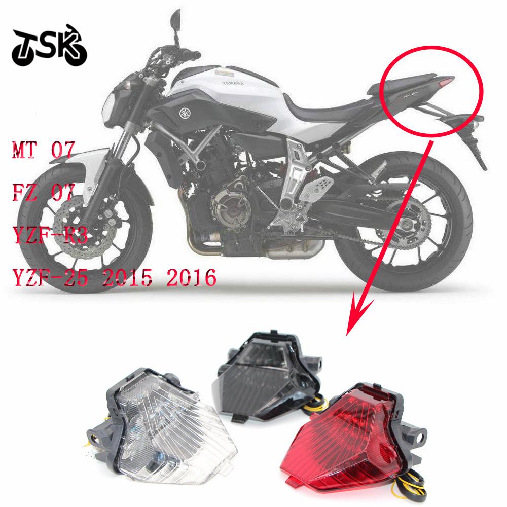 Compatible Rear Tail Light for Yamaha MT07, FZ07, YZF-R3, YZF-R25