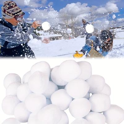 30 pièces/20 pièces Boules de neige artificielles Boules de neige d'intérieur pour amusement d'hiver en extérieur et décoration d'arbre de Noël, cadeau festif pour les fêtes, matériau polypropylène