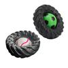 Football Tire Dog Chew Toy Built-in Squeaker Tennis Tire Interactive Puppy Toy Bite Resistant Pet Teething Boredom Toy