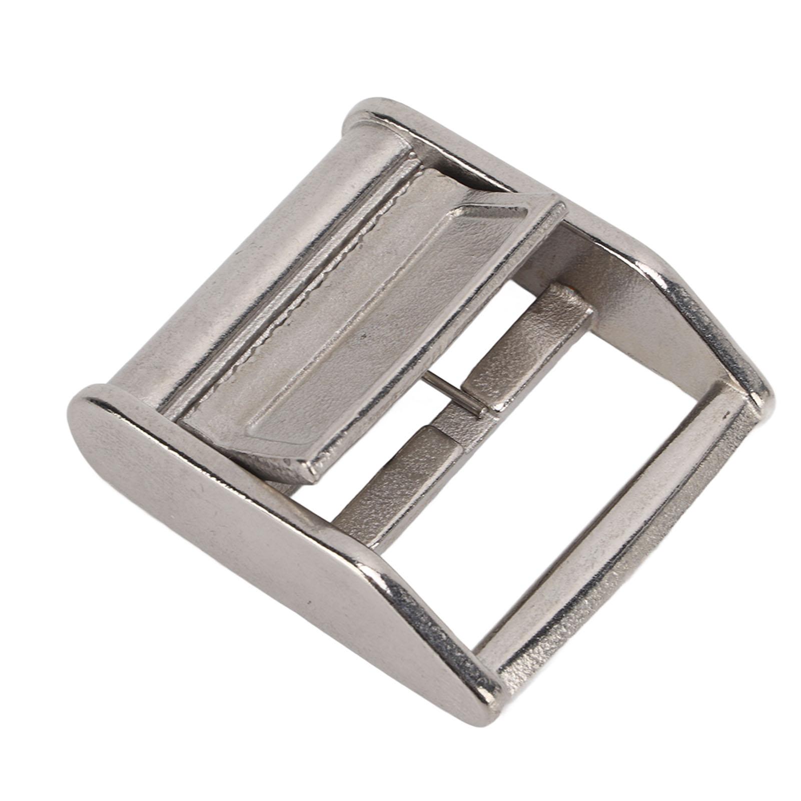 

Cam Buckle Tie Down Strap Lock Web Belt Buckle Stainless Steel 38mm Width for Security Marine