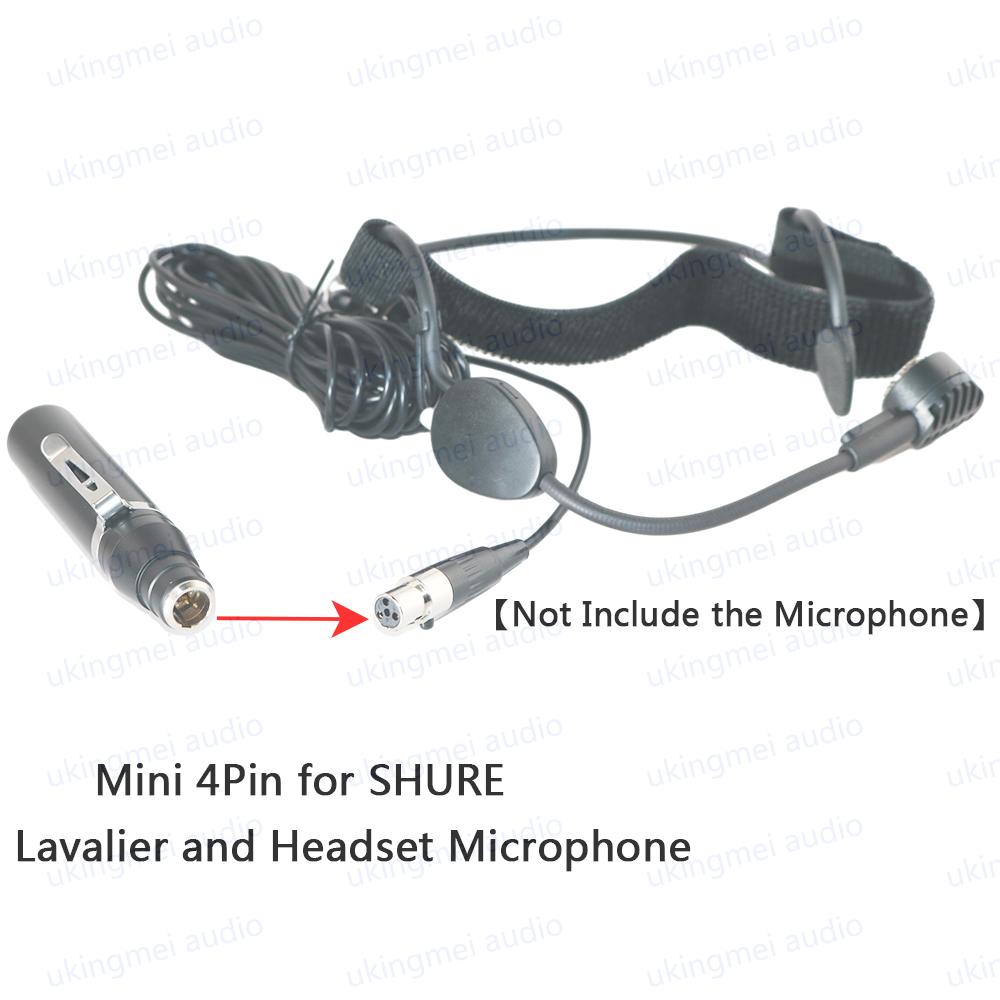 TA4F 4Pin Mini XLR To 3Pin Male XLR Adapter for Shure Condenser Lavalier Microphone Phantom Power 48V Connector Connect To Mixer