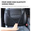 SEAMETAL Rete Portaoggetti per Auto Organizer per Sedile Anteriore Rete a Maglia a Doppio Strato Borsa a Rete Elastica Espandibile Accessori Interni