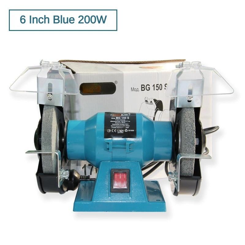 6 Inch Small Desktop Grinding Wheel Machine Household Portable Electric Sharpener 200W Multifunctional Polishing Equipment