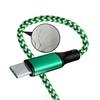 Nylon Braided Type-C Cable Data Transfer Fast Charging Cord for OPPO FINDX VOOC