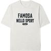New FILA MILANO Collection T Shirt Men's Light Khaki Heather Gray LK F11M525101F-LK