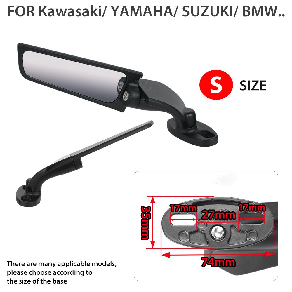 

For Yamaha YZF R125 R25 R15V3 R1S Side Mirrors Rearview Mirror Modified Wind Wing Rotating Espelhos Moto Espejo Retrovisor