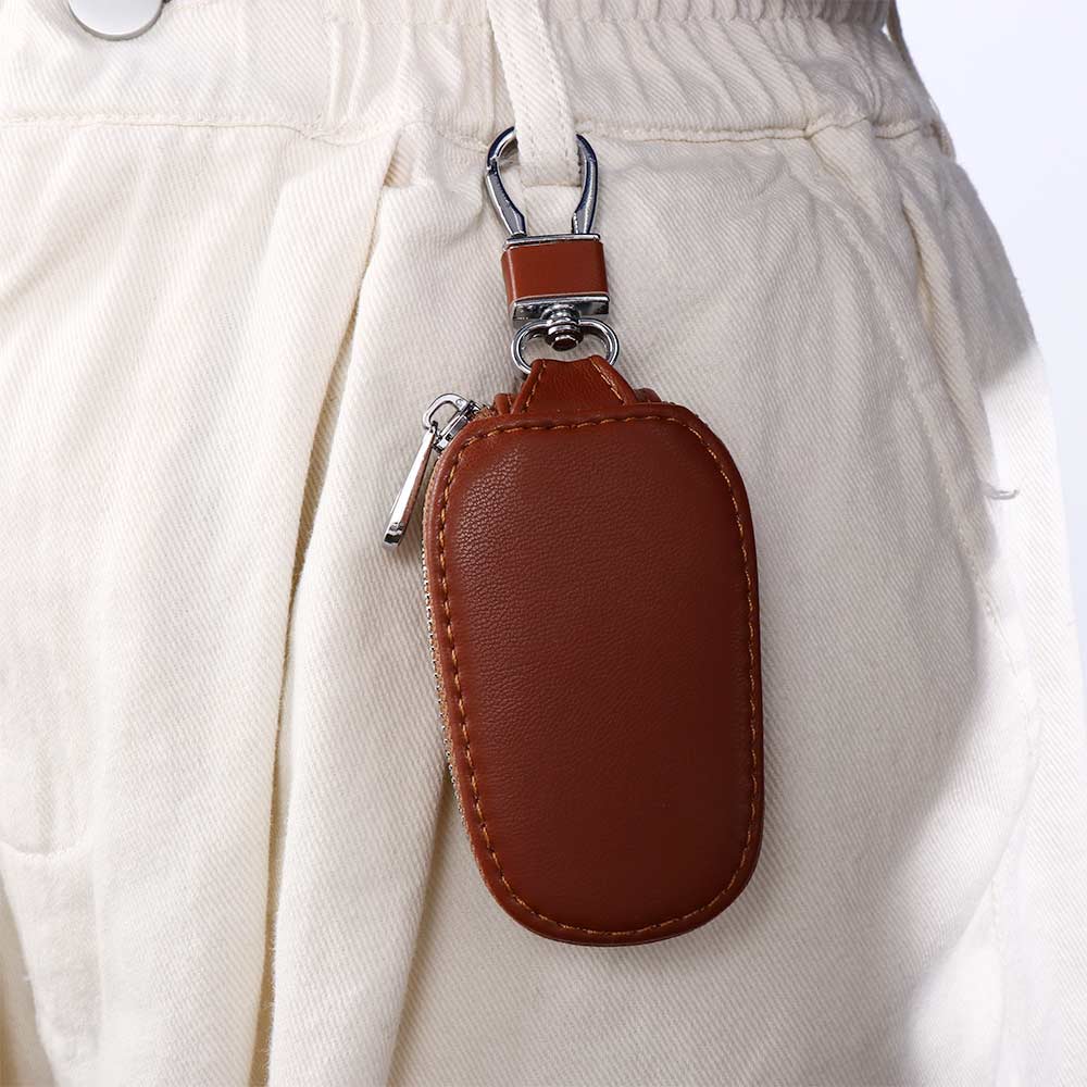 Covers PU Leather With Keyring Keys Organizer Zipper Key Case Bag Car Key Wallets Car Key Case