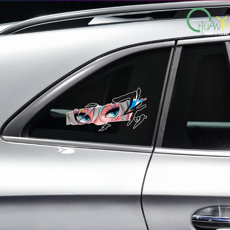 Car sticker anime animation look  body scratch cover computer case decoration waterproof sticker
