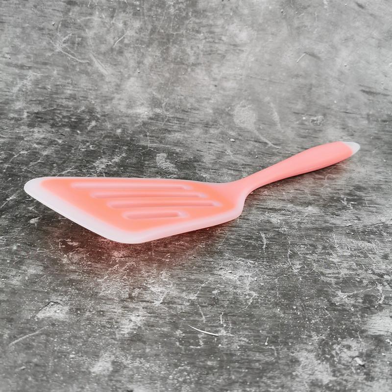 Silica Gel Integrated Extended Stir-fry Shovel Non-stick Pan Silica Gel Chinese Shovel Pan Spatula  Kitchen Accessories Cooking