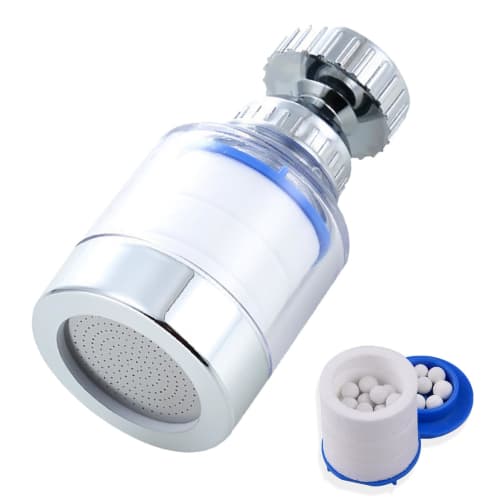 Faucet Water Filter | 360-Degree Rotating Faucet Water Filter, Faucet-Mounted Filter, Kitchen Sink Water Filter | Removes Heavy Metals and Hard Water