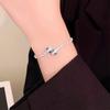 New Design Luxury Adjustable Chain Snake Necklace Full Zircon for Women Girl Fashion Silver Jewelry Set