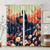 2 Pcs   Filtering Curtains (excluding Rods   Non-movable   Without Batteries) Art Classic Modern Motorcycle for Use In Bedrooms and