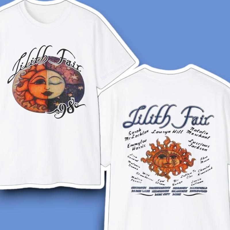 Lilith Fair Tour 1998 Retro Graphic Unisex T-Shirt All Size S-4XL Fan Gift M