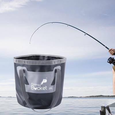 Collapsible Bucket Wash Basin Foldable Water Fishing Bucket, Outdoor