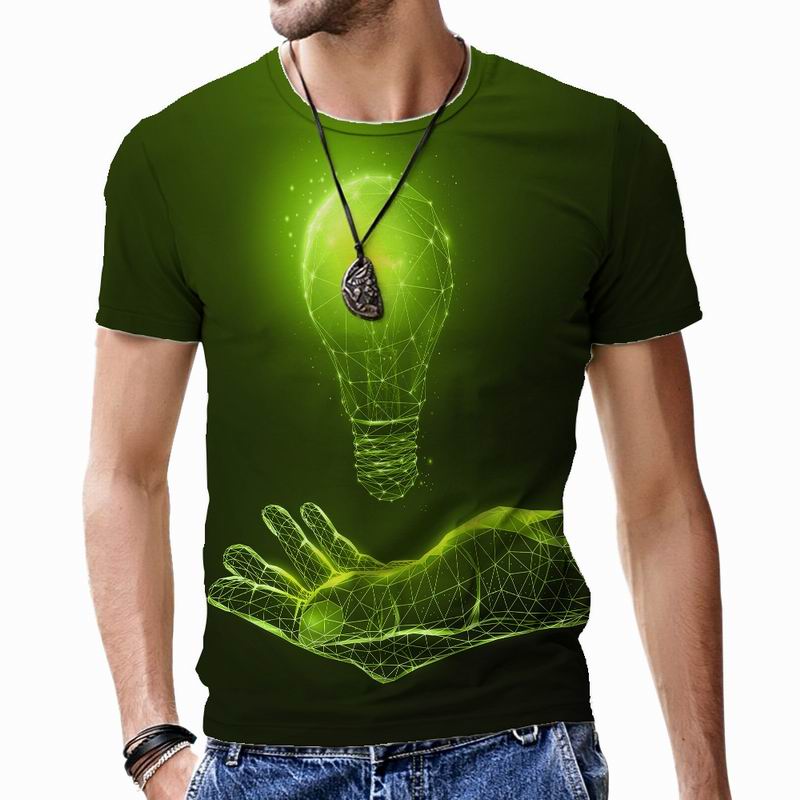 Роскошные мужские футболки с 3D принтом — фото 12