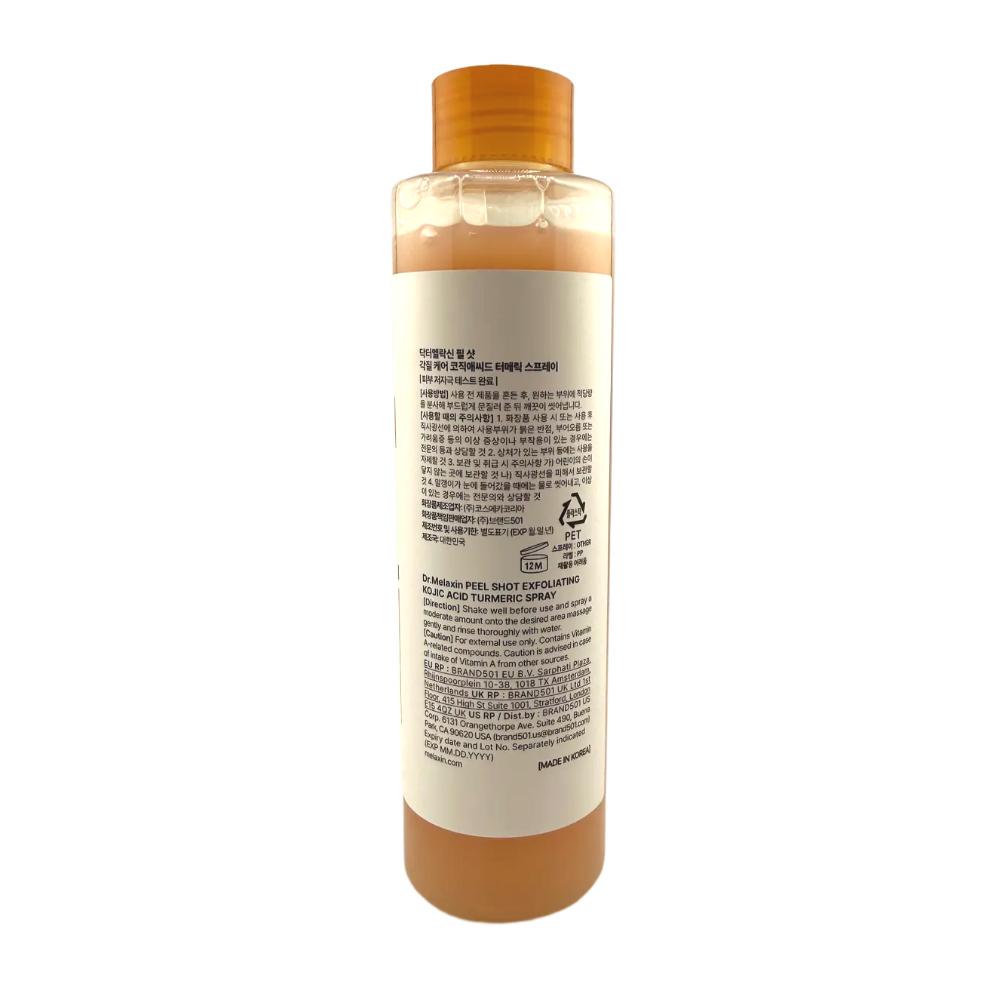 Dr. Melaxin Peel Shot Kojiczuur Kurkuma Lichaamsspray 200ml Glow Care