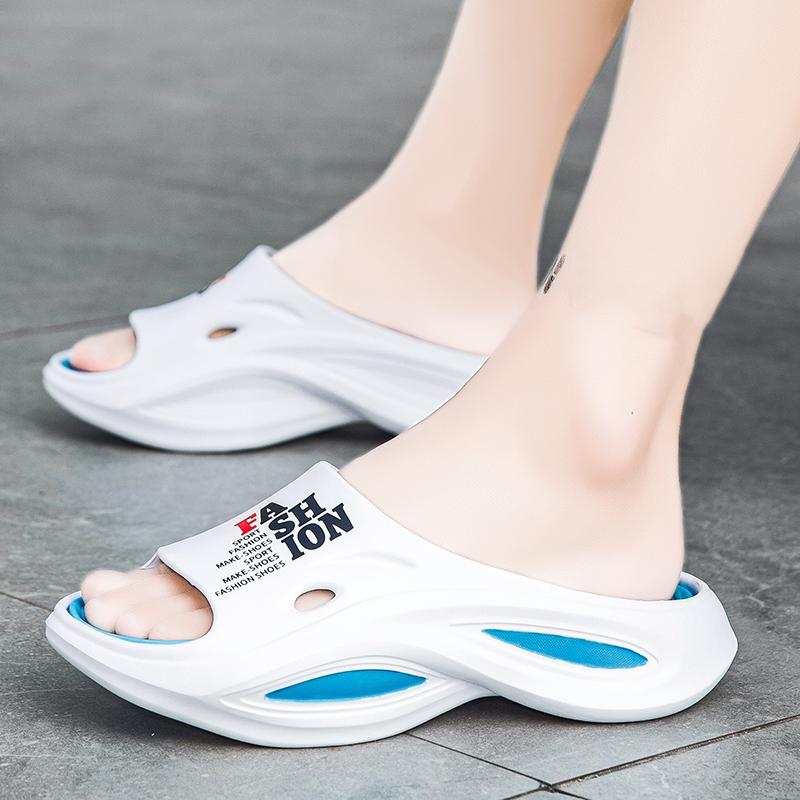 Lato Nowe Męskie Kapcie Sandały Outdoorowe Plażowe Wygodne Miękkie Klapki Do Wewnątrz Męskie Buty Codzienne Męskie Kapcie Domowe Sandały Outdoorowe