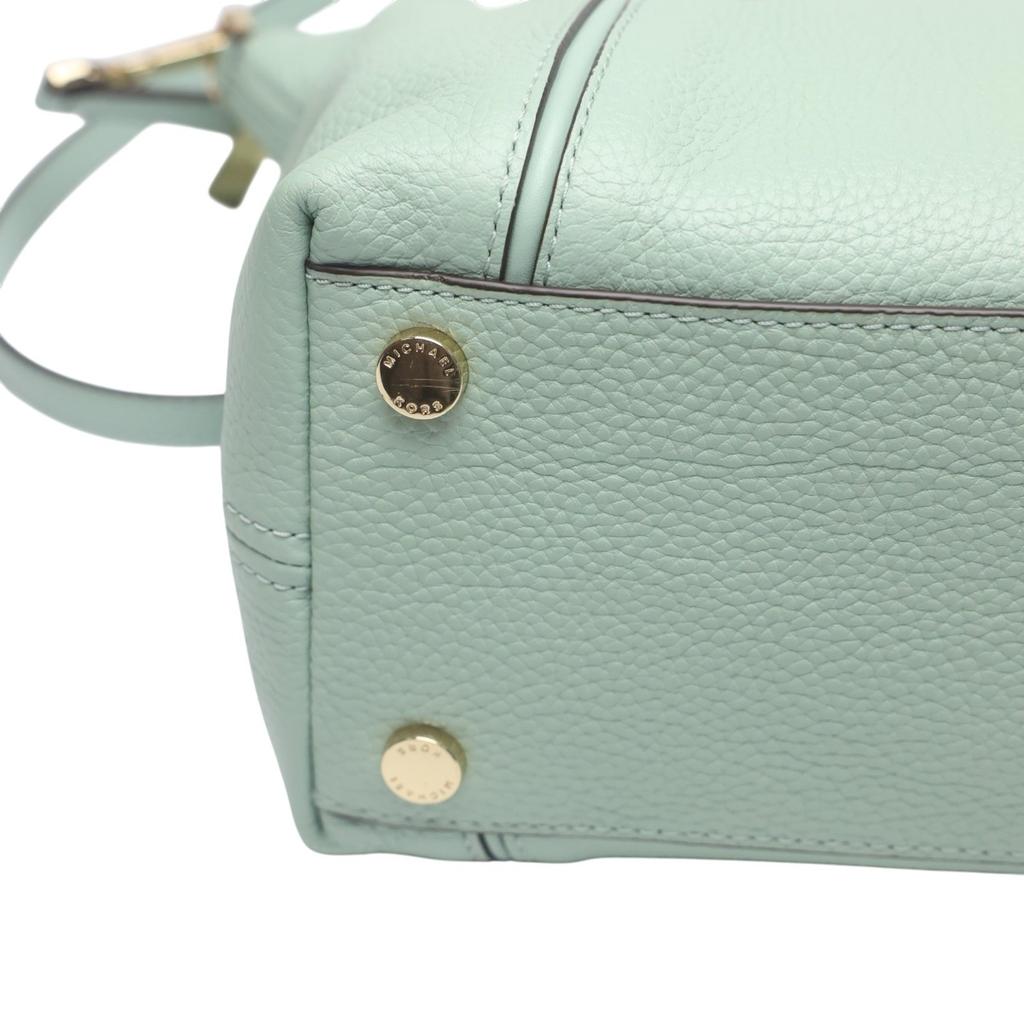 Michael Kors Satchel Shoulder Bag Handbag Cowhide Light Green Women 35S0GYZS3L Used