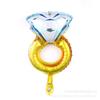 Colorful Mini Diamond Ring Balloon for Weddings & Kids' Toys