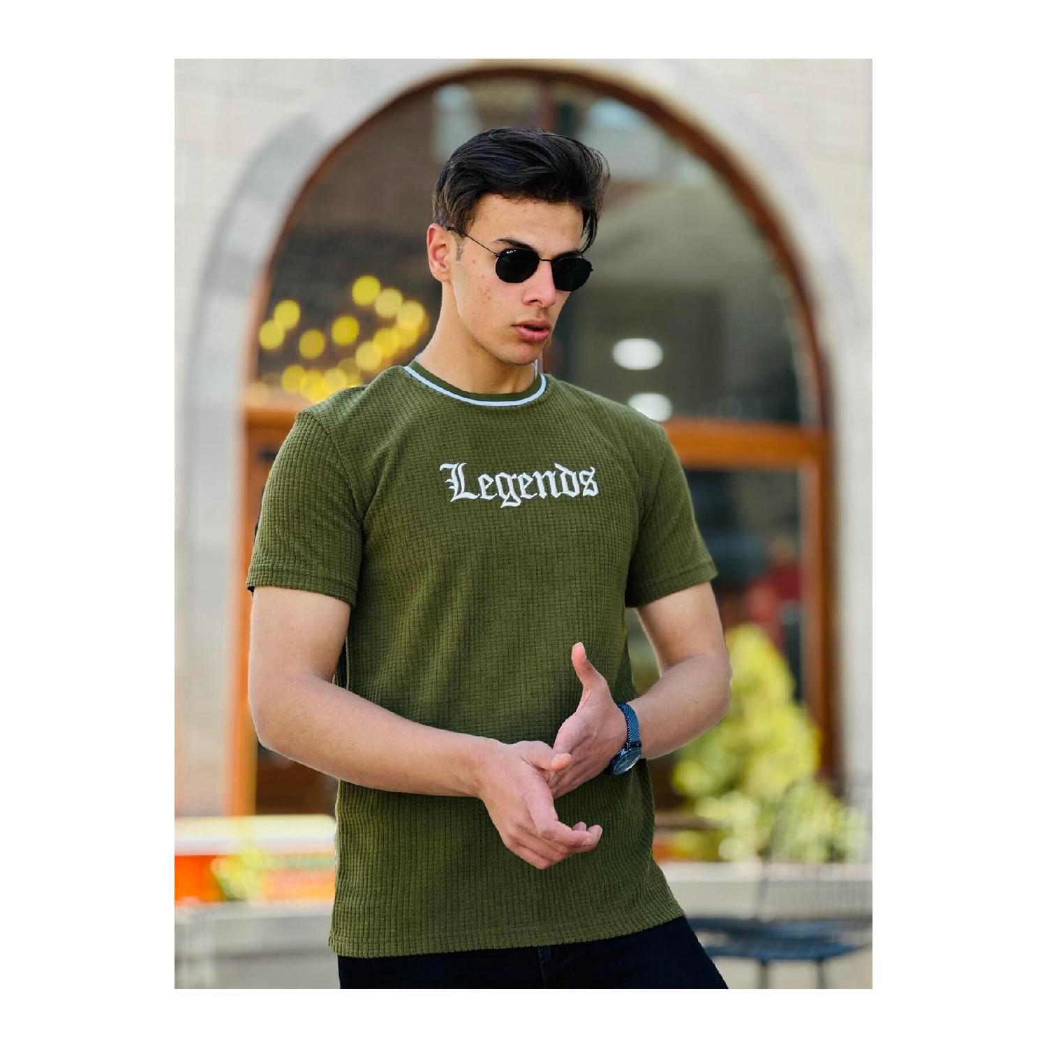 

Футболка Legens с коротким рукавом Regular Fit - Хаки S спаржевый