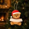 Festive Home Wall Decor Christmas Wooden Ornament Cute Bear Gingerbread Gnome Cat Dog Creative Holiday Craft Supplies Hanging Decorations for