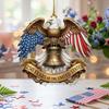 Yousheng 2D Acrylic America 250th Anniversary Ornament 250 Years Patriotic Hanging Decoration 1776-2026 Commemorative Gifts for 4th of July