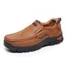 New dad shoes men's breathable casual shoes leather shoes 2025 soft sole 48 large size summer popular men's shoes