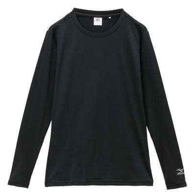 Training Wear Soft Compression Crew Neck Size M Shirt, Moisture-Wicking, Quick-Drying, K2JACM50, Black,