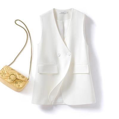 Gilet da donna primaverile ed estivo Cappotto coreano con scollo a V allentato