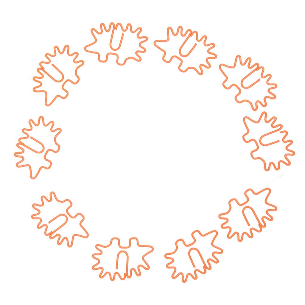 100 stücke Büroklammern Tragbare Mini Niedlichen Igel Form Rostfrei Galvani Metall Büroklammern Für F