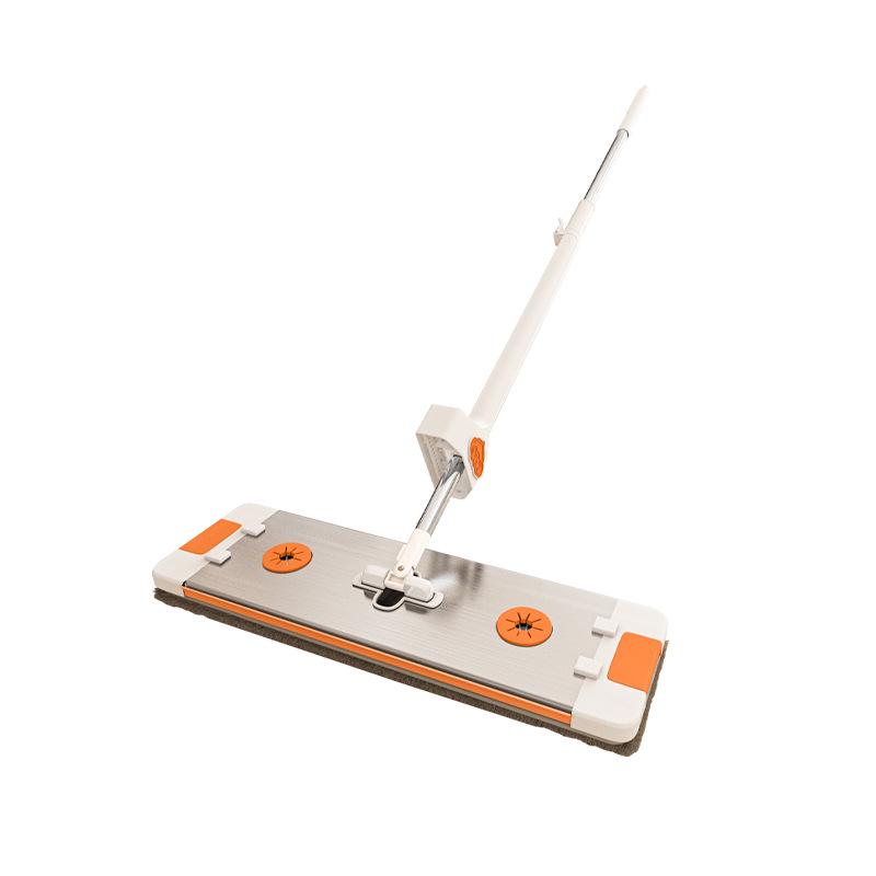 Effortless Clean Mop: One-Swipe Wet & Dry Flat Mop with Large Panel and Hand-Free Wash